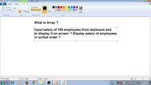 Learn Programming Technique C to Master Skills - Explanation of Array