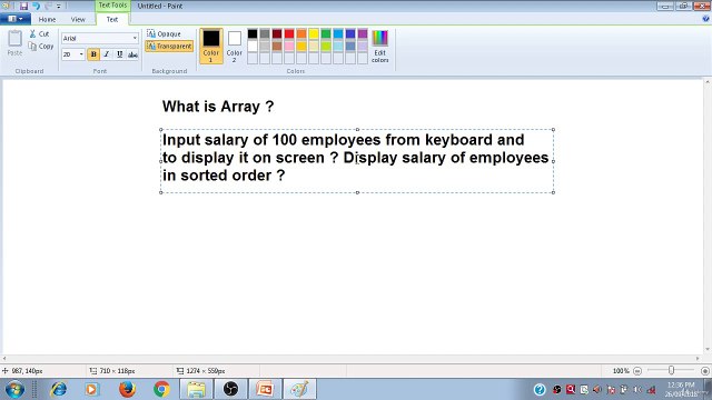 Learn Programming Technique C to Master Skills - Explanation of Array
