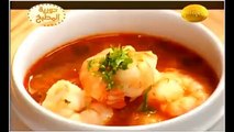 Soupe aux crevettes حساء بالجمبري