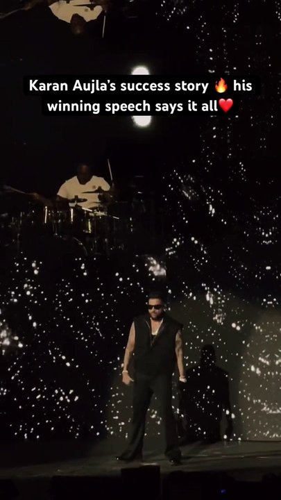 Winning Speech Karan Aujla #concert #viralshorts #karanaujla #live