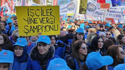 İşçiler 'Geçinemiyoruz' diyerek meydanlara çıktı