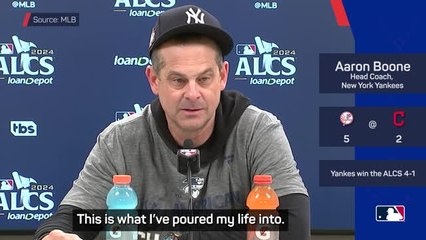 Baseball's in my blood - Boone on Yankees reaching World Series
