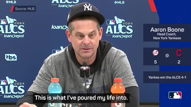 Baseball's in my blood - Boone on Yankees reaching World Series