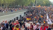 Una marea de gente se manifiesta contra Pedro Sánchez