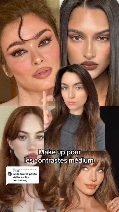 Make up pour les contrastes moyen 