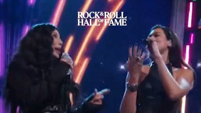 Dua Lipa performs with Cher at Rock and Roll Hall Fame ceremony