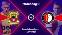 Feyenoord hit five past Go Ahead Eagles