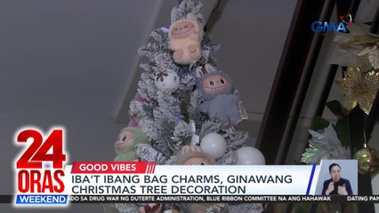 Iba't ibang bag charms, ginawang Christmas tree decoration | 24 Oras Weekend