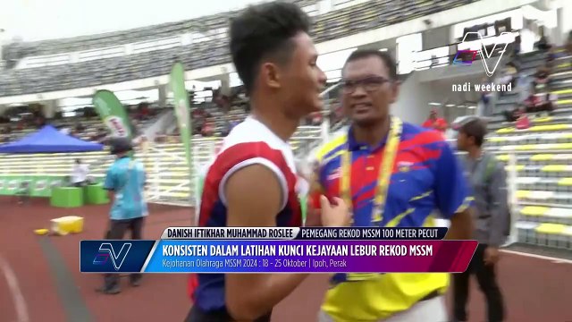 Danish Iftikhar lebur rekod 100m B18 Kejohanan MSSM 2024