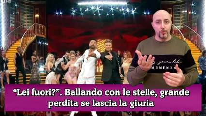 Ballando con le stelle, grande rischio se si concretizza l'abbandono...