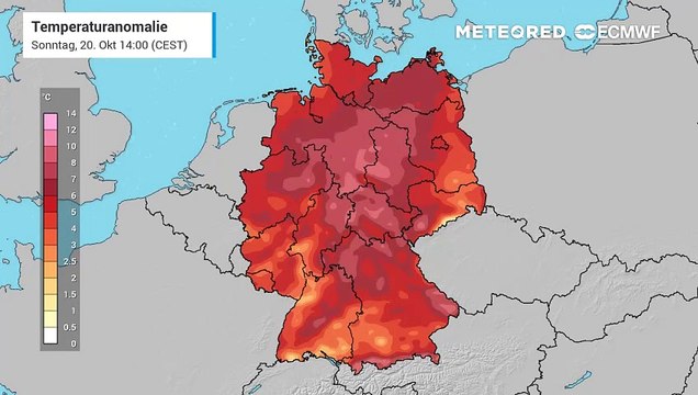 Extreme Wärme zum Wochenstart- die Temperaturen sind für die Jahreszeit deutlich zu hoch