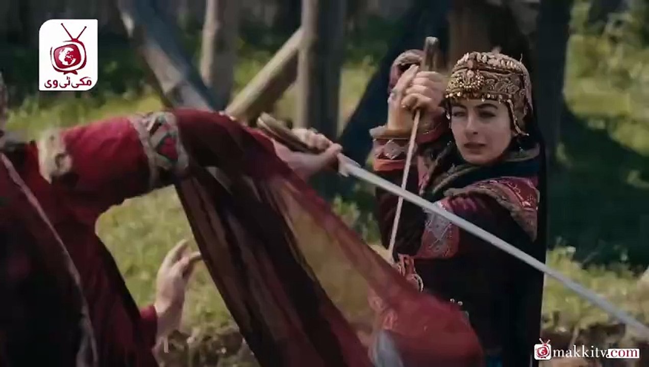 بالا خاتون عثمان غازی کےلیے فکرمند تھیں کہ اچانک فاطمہ خاتون کی تلوار سے زخمی ہوگئیں., 