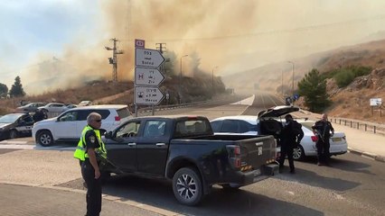 حرائق في شمال إسرائيل بعد إطلاق صواريخ من لبنان