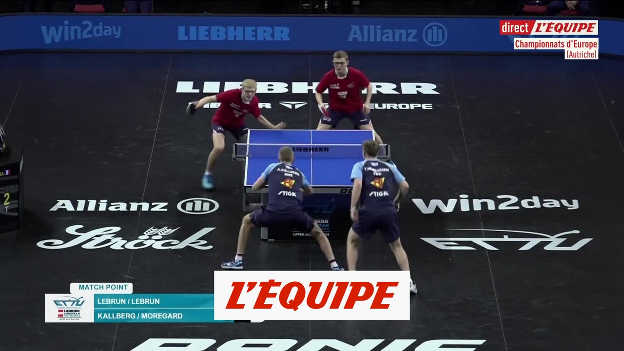 Alexis et Félix Lebrun sacrés champions d'Europe - Tennis de table - Ch. d'Europe