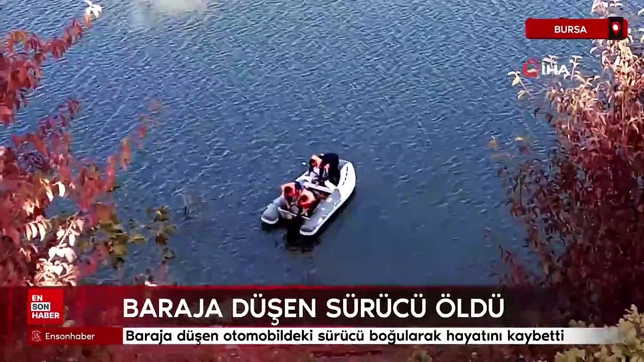 Bursa'da baraja düşen otomobildeki sürücü boğularak hayatını kaybetti