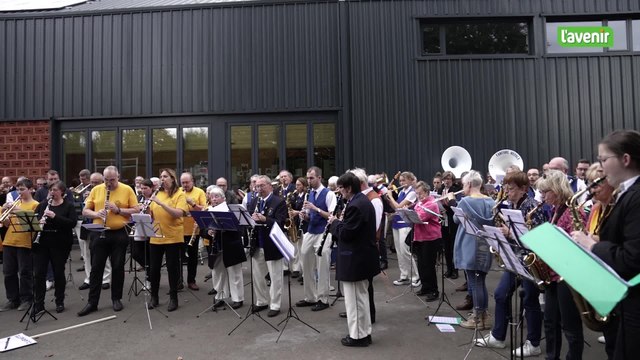 150 musiciens pour les 150 ans de la fanfare Royale Les Amis Réunis de Gives