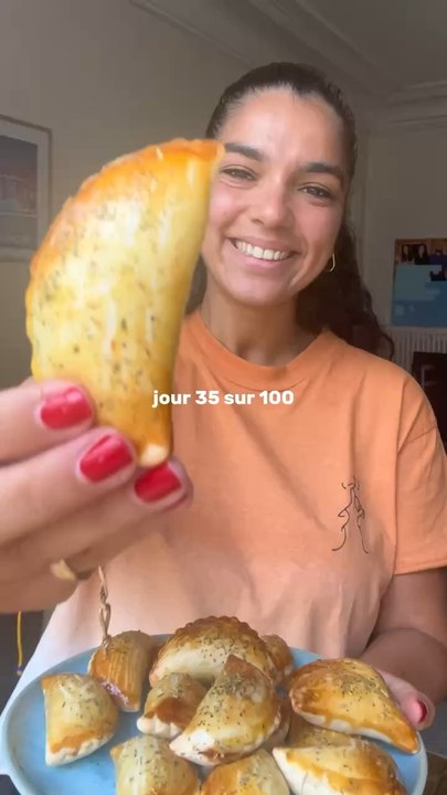 Jour 35/100 - Mini empanadas tomate-oignon-champignon 