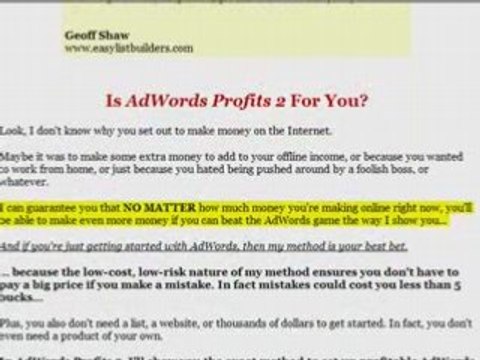 Adwords Profits 2 Review