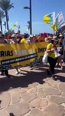 Manifestación 'Canarias tiene un límite' en Arona, Tenerife (20-O)