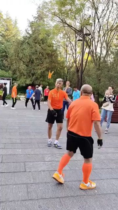 "Exercise Morning In Public Place Out Of Country Follow For More Videos Have Trending reels"...!!