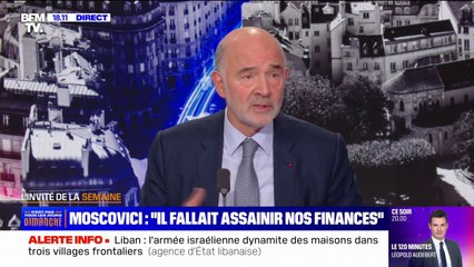 Budget: "Il faut laisser le débat se dérouler", conseille Pierre Moscovici