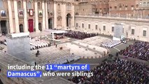 Pope names 14 new saints, including martyrs of Damascus