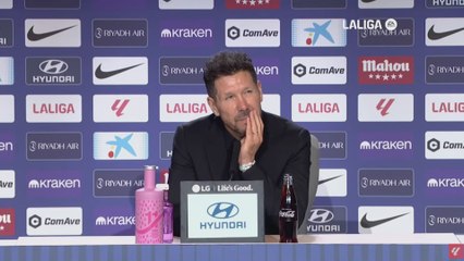 Simeone sobre la falta del Frente Atlético en el Metropolitano