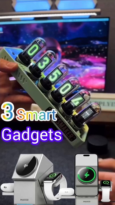 EleksMaker Clock, MAXCO Charger, Dashboard Holder