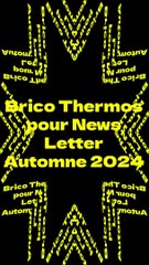 Newsletter Thermos - Octobre 2024