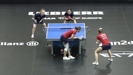Le replay du quart de finale de la paire Hochart/Guo Zheng - Tennis de table - Championnats d'Europe