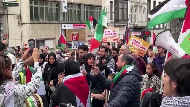مظاهرة حاشدة في بروكسل: آلاف يطالبون بوقف إطلاق النار في غزة ولبنان