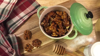 Nueces garrapiñadas - Cocina Fácil