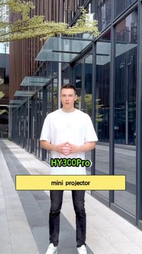 Mini video projector HY300 portable lcd smart home theater projector hy 300 hd 4k BT 5 android 11 dual wifi6 projector HY300 pro