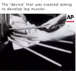nel 1940 hanno inventato questo dispositivo per allenare i muscoli delle gambe nei neonati