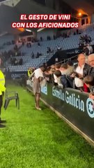 El gesto de Vinicius tras el partido ante el Celta que es digno de aplaudir