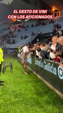 El gesto de Vinicius tras el partido ante el Celta que es digno de aplaudir