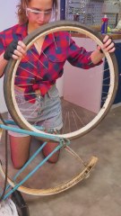 Watch How She Revamps an Old Bicycle into Pure Magic! 