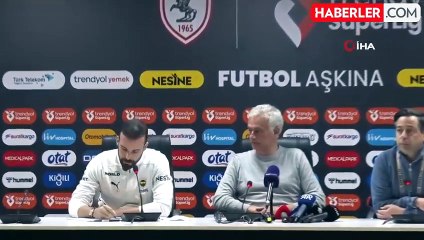 Samsun'da 2 puan bırakan Mourinho suçu hakeme attı