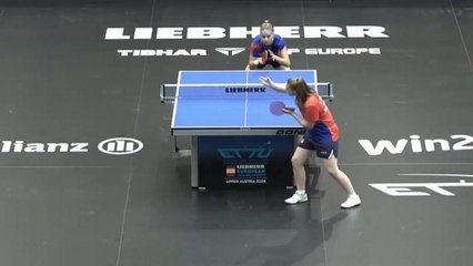 Le replay du 16e de Léana Hochart - Tennis de table - Championnats d'Europe