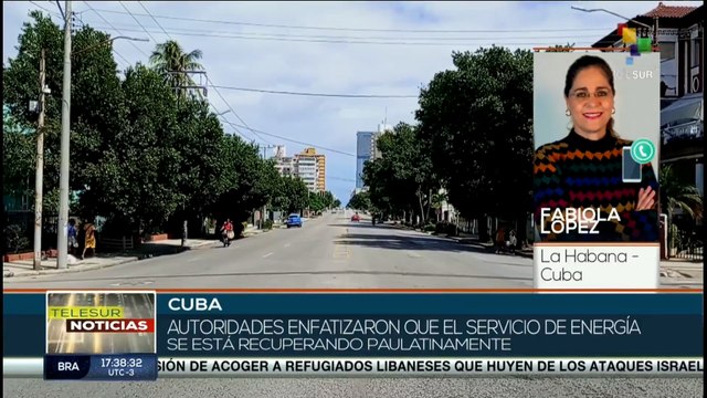 Gobierno de Cuba avanza en labores para recuperar el sistema eléctrico
