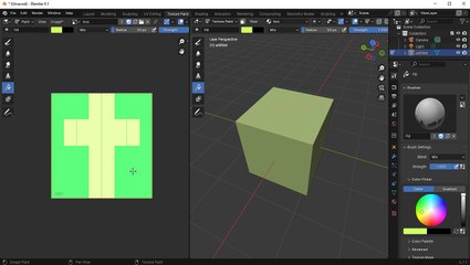 Blender 4 just add color and uv-map it and texture