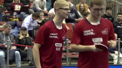 Le replay du 8e du double Lebrun - Tennis de table - Championnats d'Europe