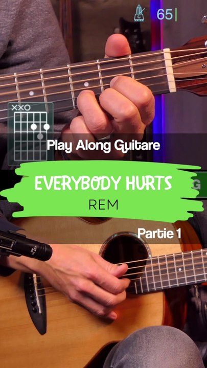 Everybody Hurts - REM - Guitar Play Along Short 1
