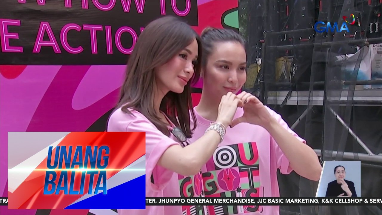 Heart Evangelista at Kyline Alcantara, nakiisa sa Pink Parade for Breast Cancer Awareness | Unang Balita