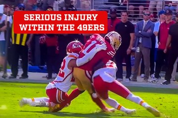 49ers WR Brandon Aiyuk Carted Off After Collision Before Halftime