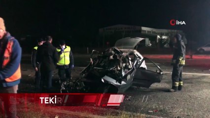 Tekirdağ'da feci kaza: 5 kişi hayatını kaybetti