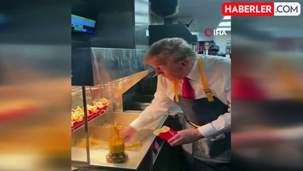Donald Trump, Seçim Kampanyası içinde Hamburgercide Çalıştı