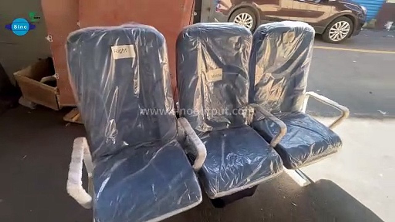 Sinooutput shock-absorbing design boat chair marine seats adjustable arm rests aluminium alloy frame high quality boat passenger seat.