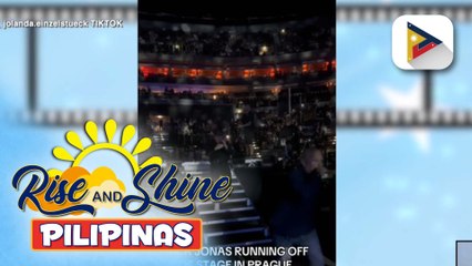 TALK BIZ | Nick Jonas, tumakbo paalis ng stage sa kalagitnaan ng performance matapos siyang tutukan ng laser ng isang audience