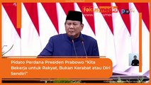 Pidato Perdana Presiden Prabowo Kita Bekerja untuk Rakyat, Bukan Kerabat atau Diri Sendiri